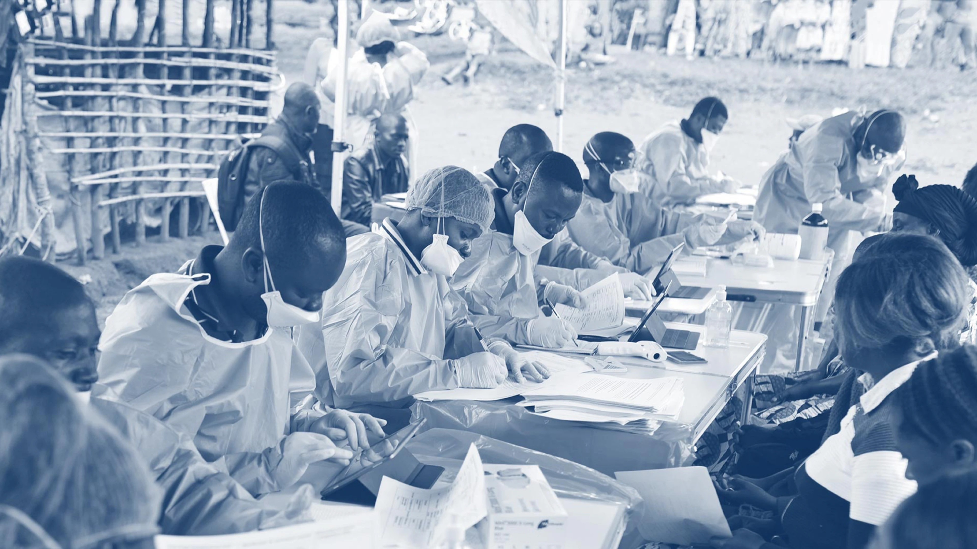 Researchers in the field